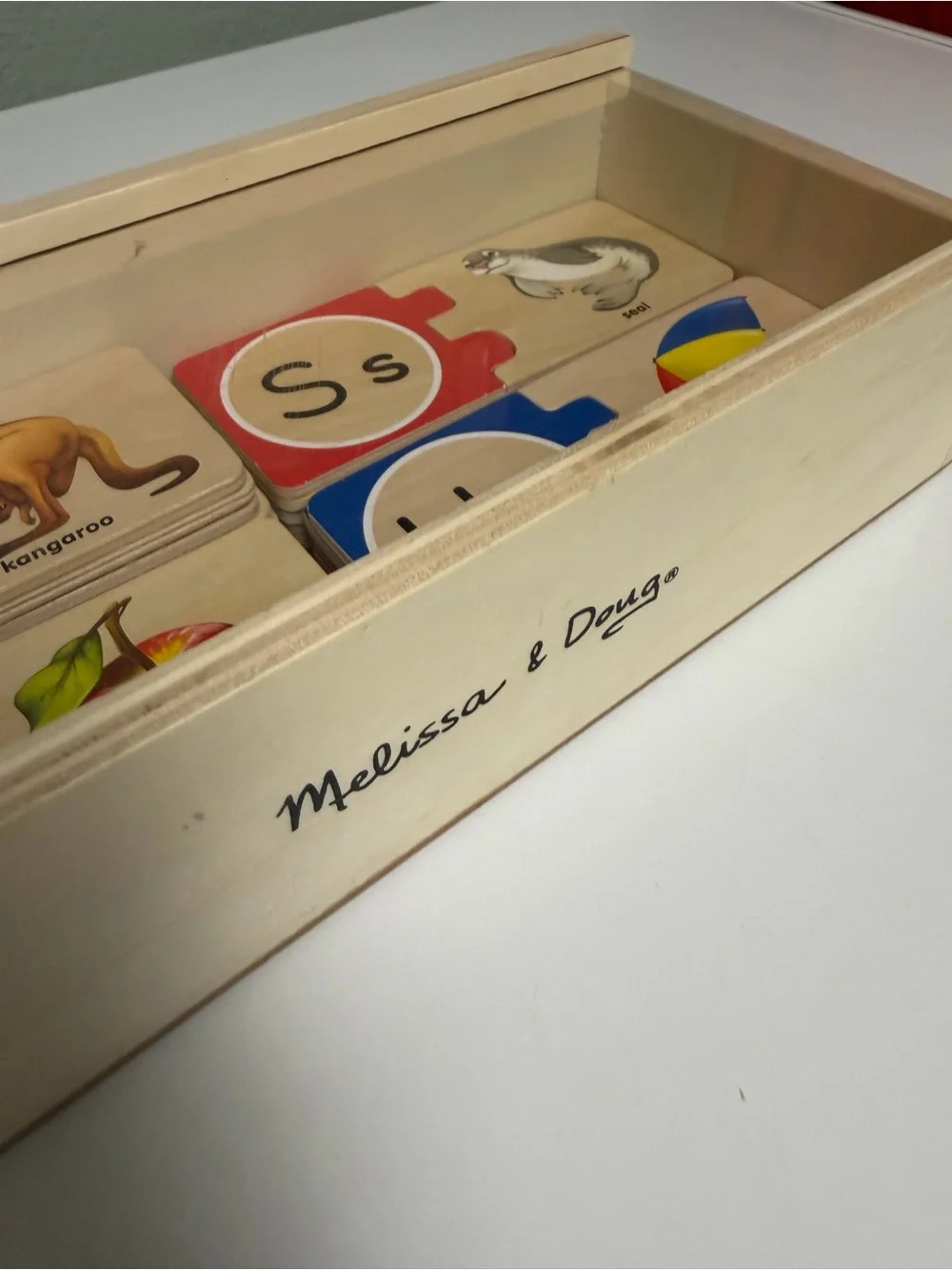 Melissa & Doug Wooden Self Correcting Alphabet Letter Puzzle